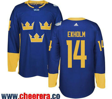 Mattias Ekholm Adidas Team Sweden blue jersey