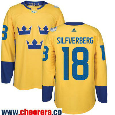 Jakob Silfverberg Adidas Team Sweden yellow jersey