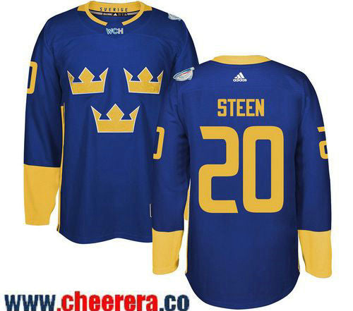 Alexander Steen Adidas Team Sweden blue jersey