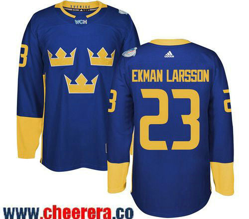 Oliver Ekman-Larsson Adidas Team Sweden blue jersey