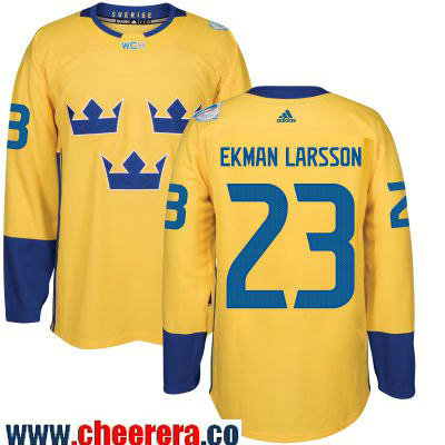 Oliver Ekman-Larsson Adidas Team Sweden yellow jersey