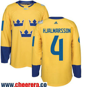Niklas Hjalmarsson Adidas Team Sweden yellow jersey