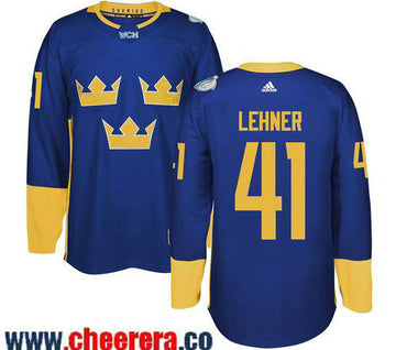 Robin Lehner Adidas Team Sweden blue jersey