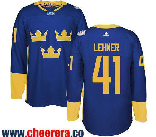 Robin Lehner Adidas Team Sweden blue jersey