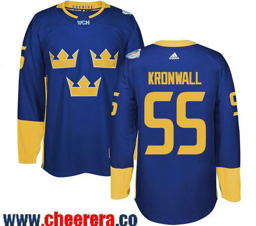 Niklas Kronwall Adidas Team Sweden blue jersey