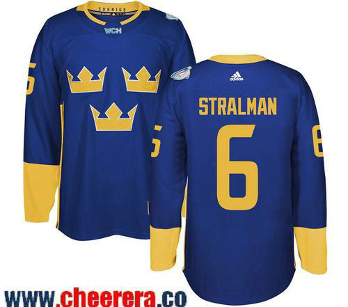 Anton Stralman Adidas Team Sweden blue jersey