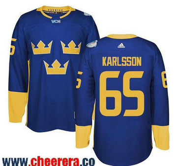 Erik Karlsson Adidas Team Sweden blue jersey