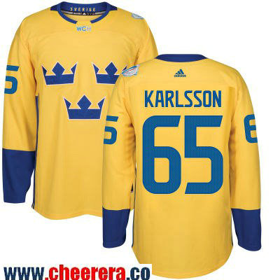 Erik Karlsson Adidas Team Sweden yellow jersey
