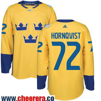 Patric Hornqvist Adidas Team Sweden yellow jersey
