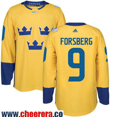 Filip Forsberg Adidas Team Sweden yellow jersey