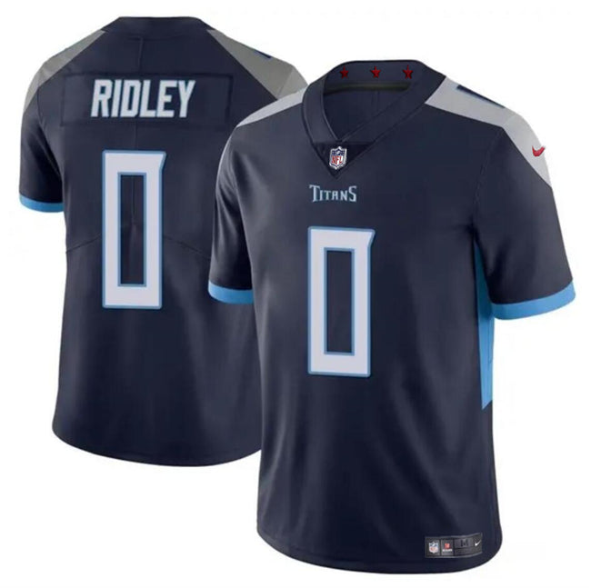Calvin Ridley Tennessee Titans navy Vapor jersey