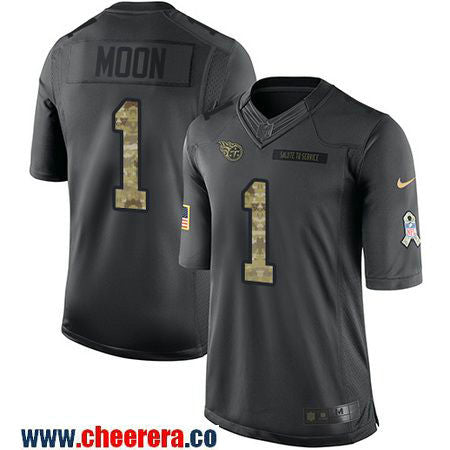 Warren Moon Tennessee Titans black Salute To Service jersey