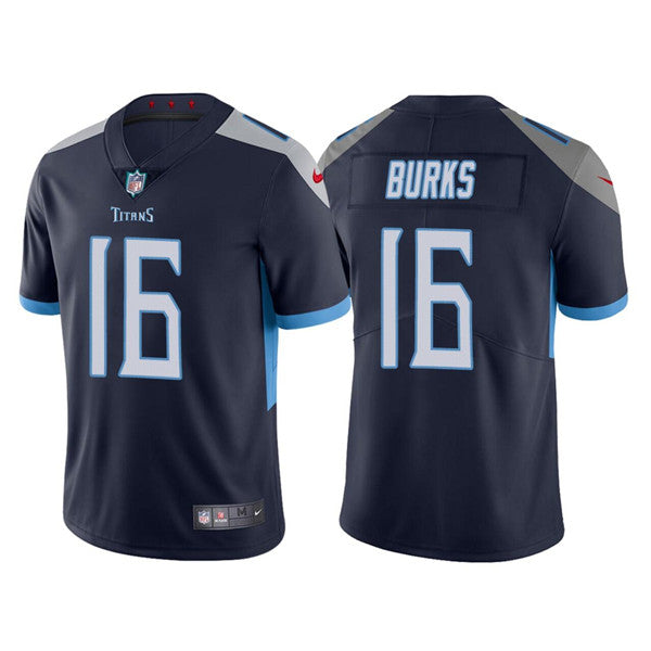 Treylon Burks Tennessee Titans navy Vapor jersey