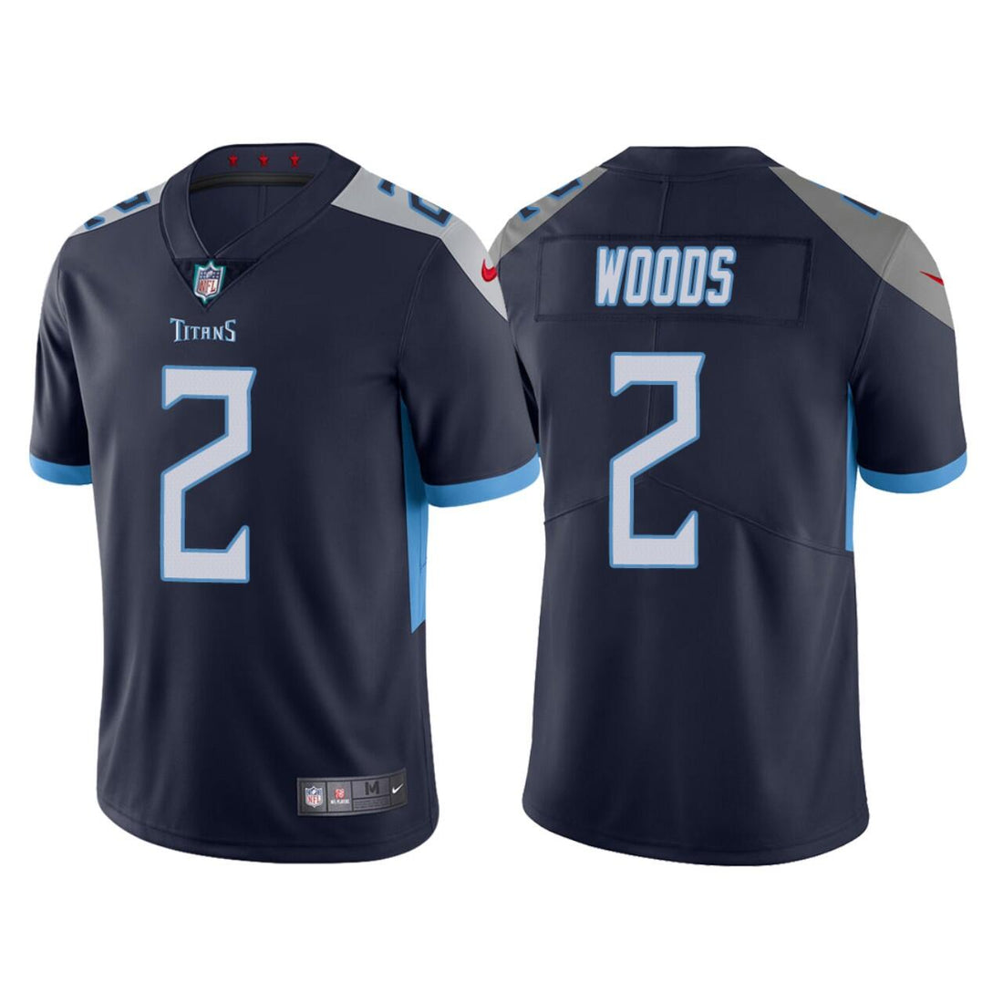 Robert Woods Tennessee Titans navy Vapor jersey