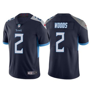 Robert Woods Tennessee Titans navy Vapor jersey
