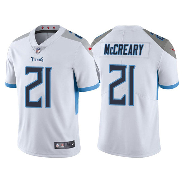 Roger McCreary Tennessee Titans white Vapor jersey