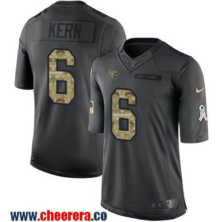 Brett Kern Tennessee Titans black Salute To Service jersey