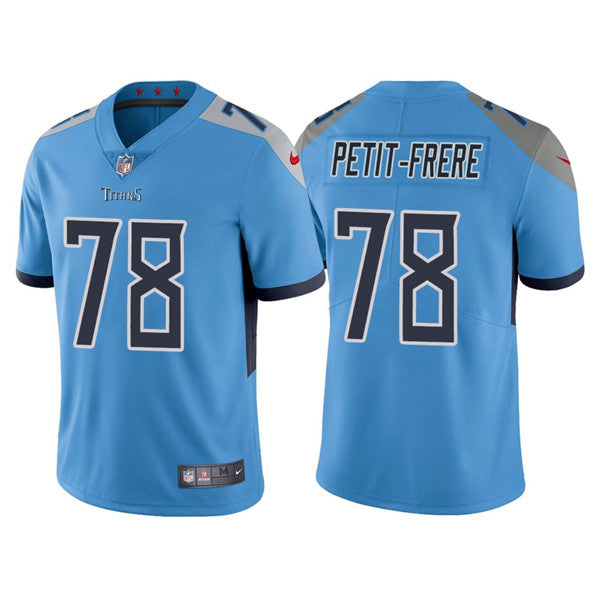Nicholas Petit-Frere Tennessee Titans blue Vapor jersey