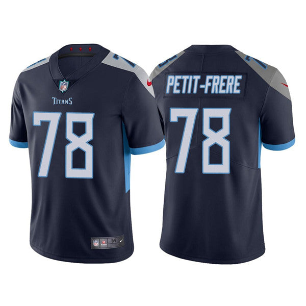 Nicholas Petit-Frere Tennessee Titans navy Vapor jersey