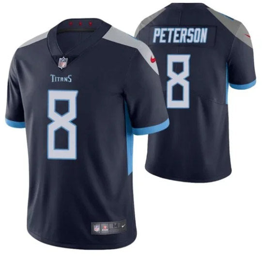 Adrian Peterson Tennessee Titans navy Vapor jersey