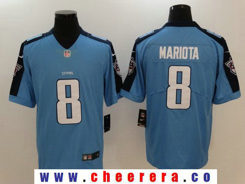 Marcus Mariota Tennessee Titans blue Vapor jersey