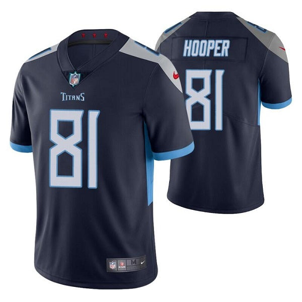 Austin Hooper Tennessee Titans navy Vapor jersey