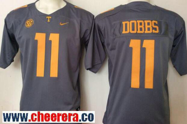 Joshua Dobbs Tennessee Volunteers gray jersey