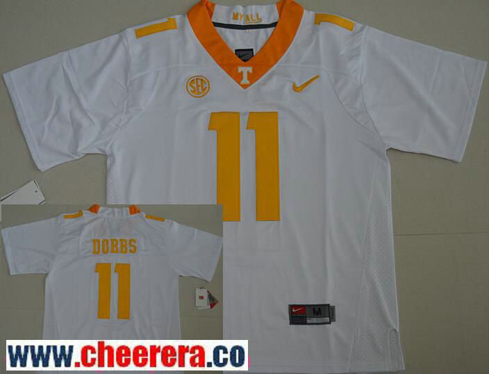 Joshua Dobbs Tennessee Volunteers white jersey