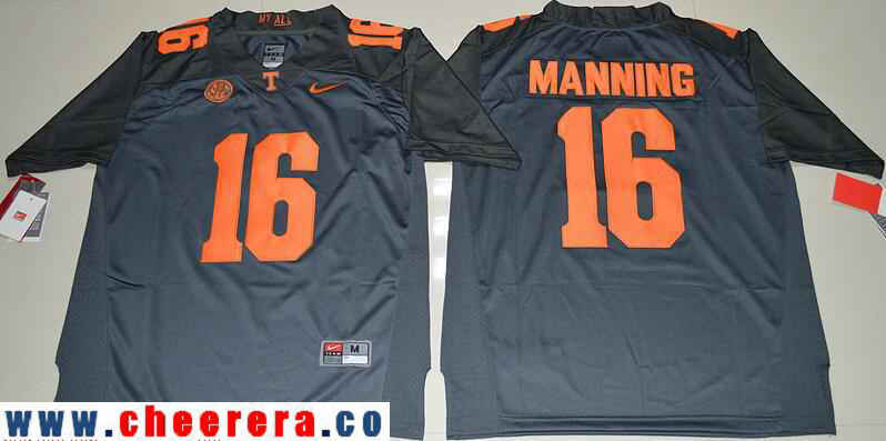 Peyton Manning Tennessee Volunteers gray jersey