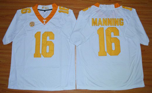 Peyton Manning Tennessee Volunteers white jersey