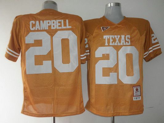 Earl Campbell Texas Longhorns orange Throwback jersey