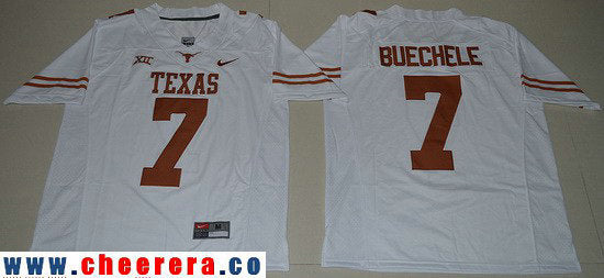Shane Buechele Texas Longhorns white Limited jersey