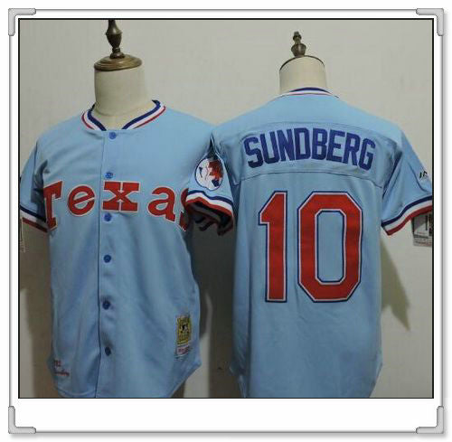 Jim Sundberg Texas Rangers blue Throwback jersey