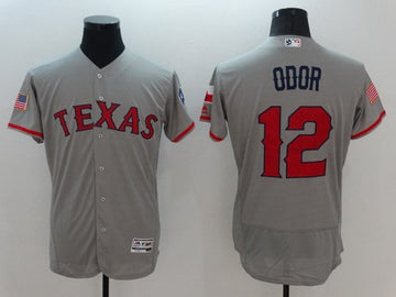 Rougned Odor Texas Rangers gray Fashion jersey