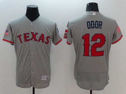 Rougned Odor Texas Rangers gray Fashion jersey