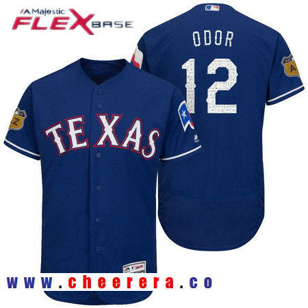 Rougned Odor Texas Rangers royal jersey