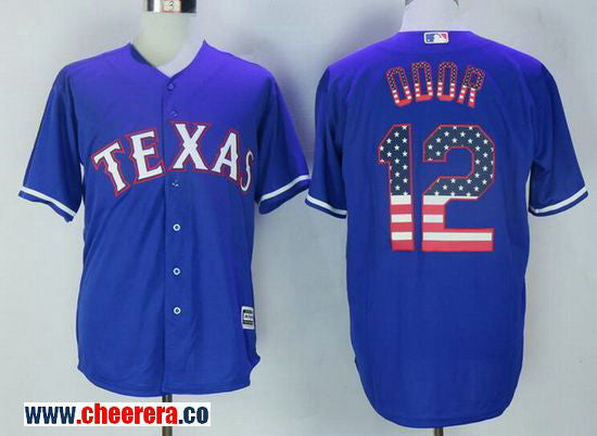 Rougned Odor Texas Rangers royal Fashion jersey