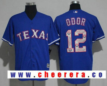 Rougned Odor Texas Rangers royal jersey