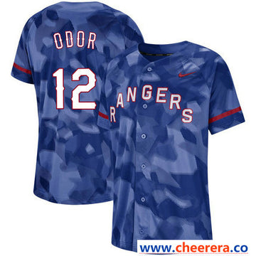 Rougned Odor Texas Rangers royal Fashion jersey
