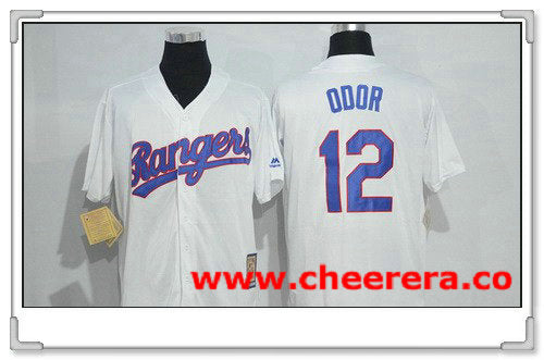 Rougned Odor Texas Rangers white Cooperstown jersey