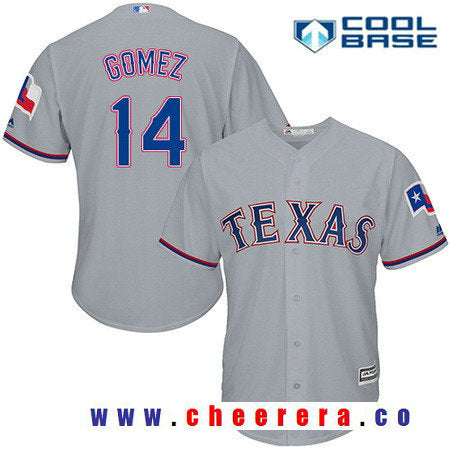 Carlos Gomez Texas Rangers gray Road jersey