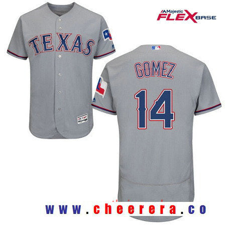 Carlos Gomez Texas Rangers gray Road jersey