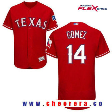 Carlos Gomez Texas Rangers red Alternate jersey