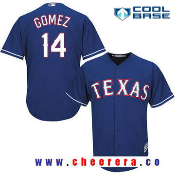 Carlos Gomez Texas Rangers royal Alternate jersey