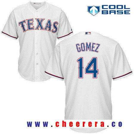 Carlos Gomez Texas Rangers white Home jersey
