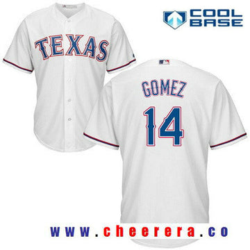 Carlos Gomez Texas Rangers white Home jersey