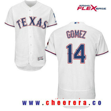 Carlos Gomez Texas Rangers white Home jersey