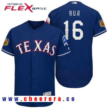 Ryan Rua Texas Rangers royal jersey