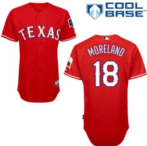 Mitch Moreland Texas Rangers red jersey