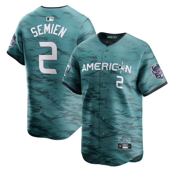 Marcus Semien Texas Rangers teal All-Star jersey